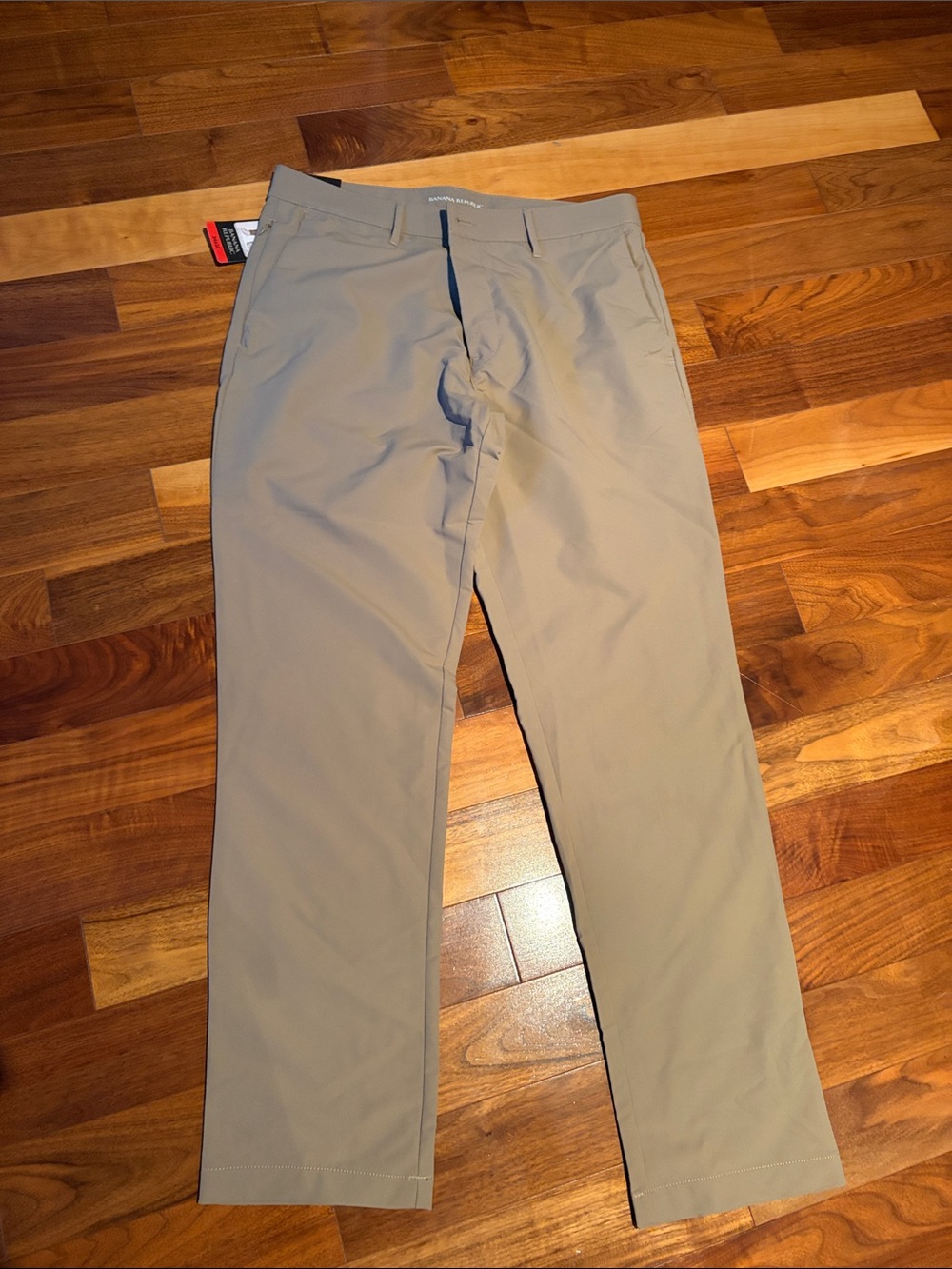 Banana Republic Men's Light Khaki Performance Chinos